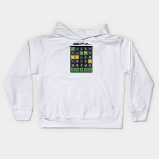 Guess The Word - Wordle Kids Hoodie